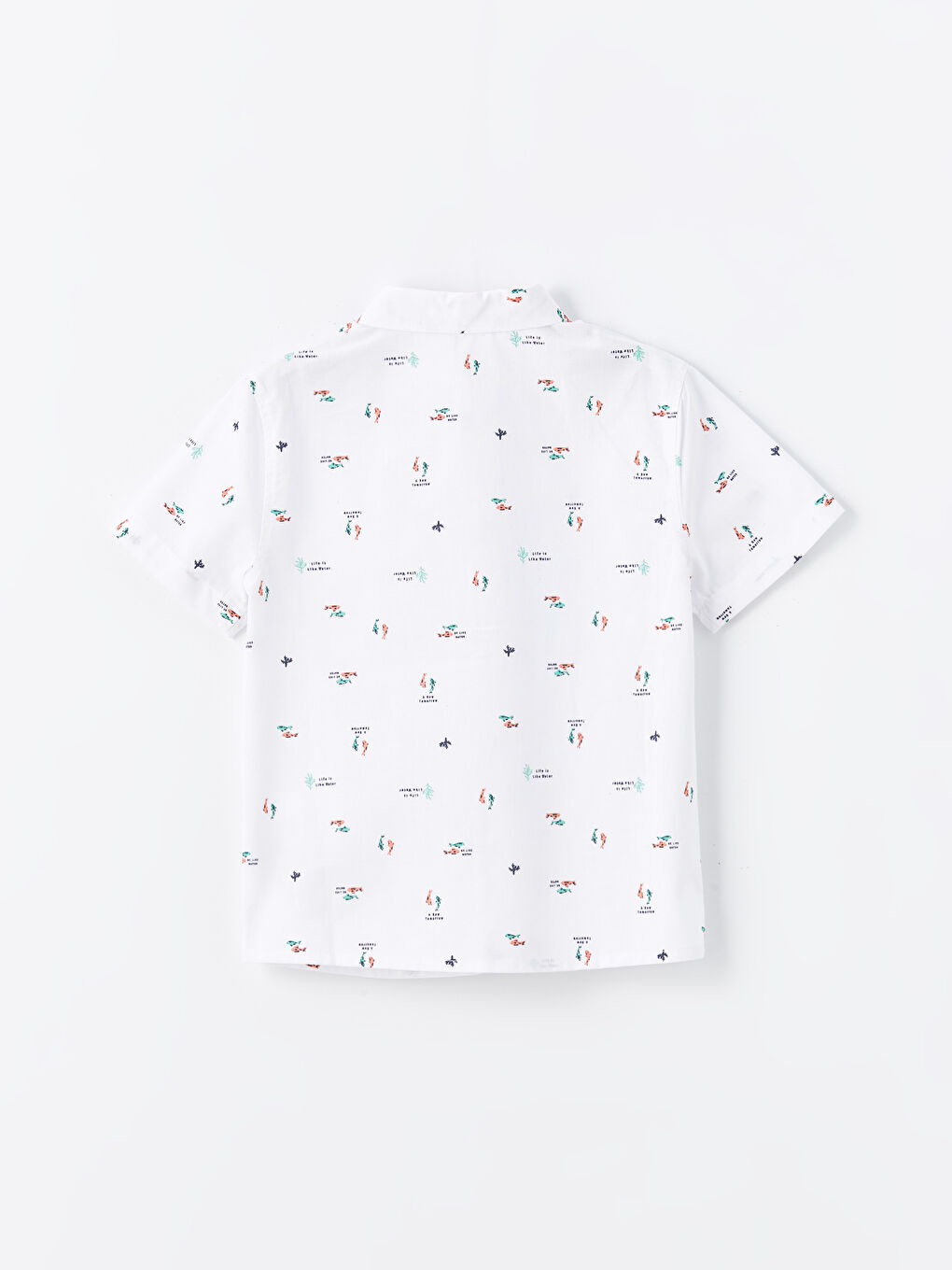 قميص بياقة بولو مطبوع للأولاد الرضع-1