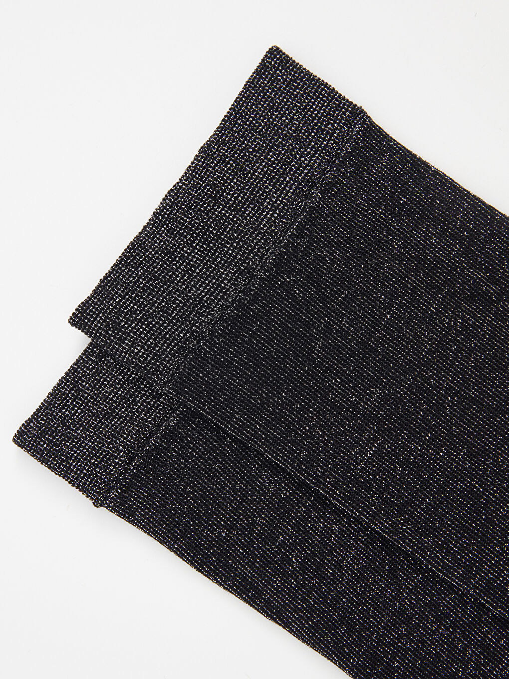 Siyah Simli Kadın Soket Çorap-2