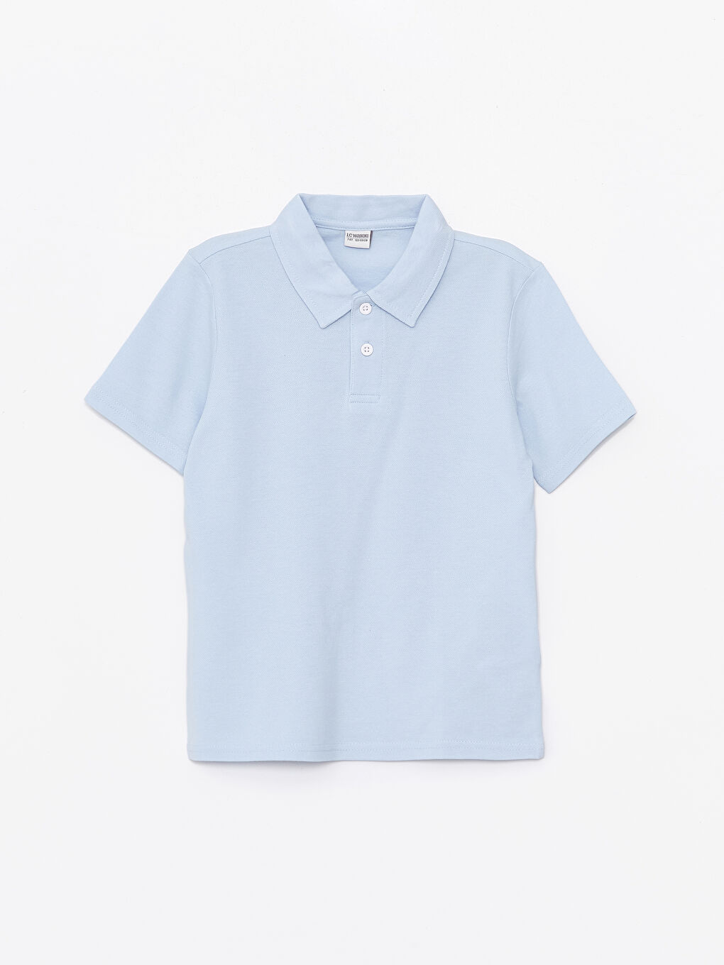 Mavi Polo Yaka Basic Kısa Kollu Erkek Çocuk Tişört-3
