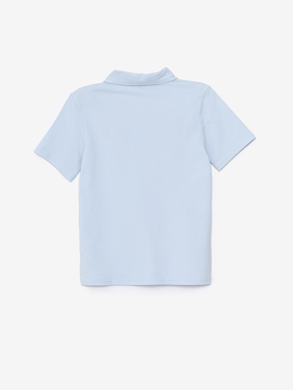Mavi Polo Yaka Basic Kısa Kollu Erkek Çocuk Tişört-4
