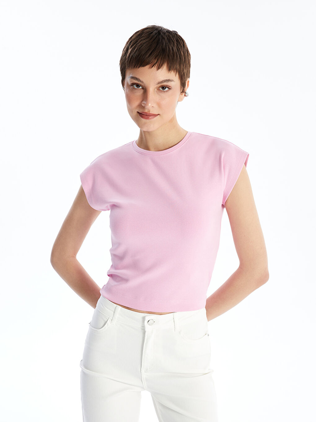 LCW Vision T-shirt à col rond pour Femmes -S4HH45Z8-QY7