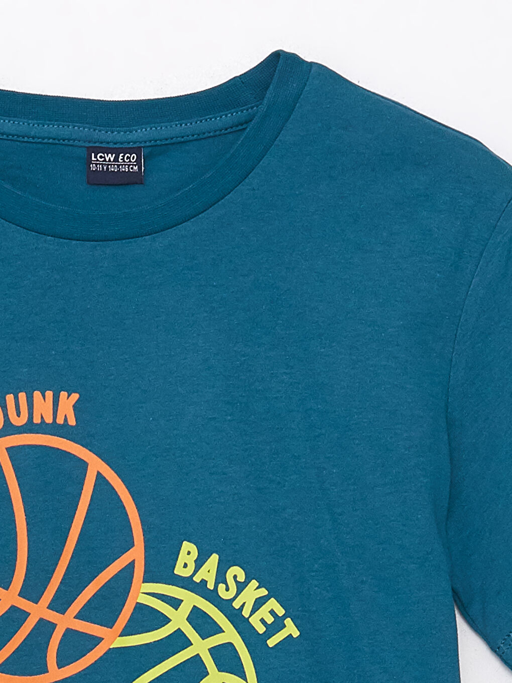 Crew Neck Printed Short Sleeve Boys' T-Shirt-2