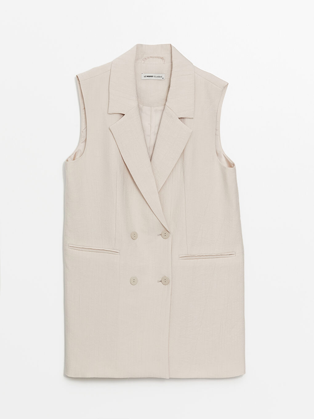 Jacket Collar Plain Satin Women's Classic Vest -S4HH86Z8-FHL