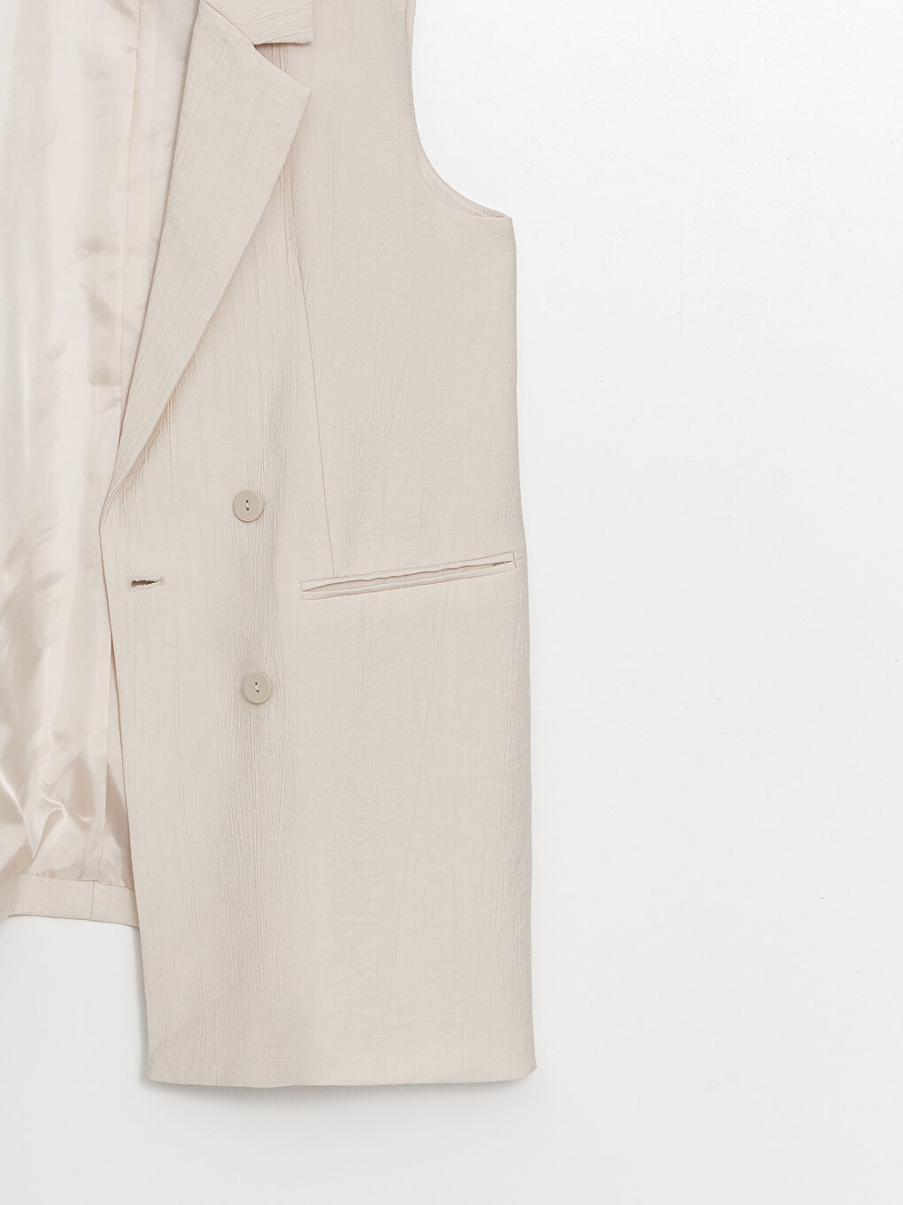 Jacket Collar Plain Satin Women's Classic Vest -S4HH86Z8-FHL