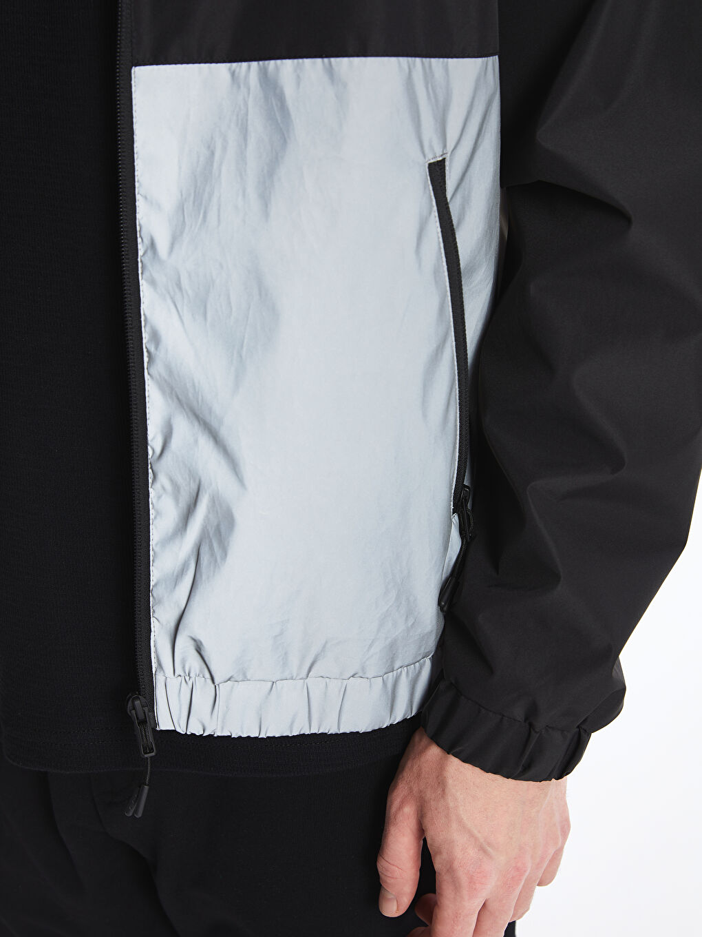 Regular Fit Hooded Men's Raincoat-3
