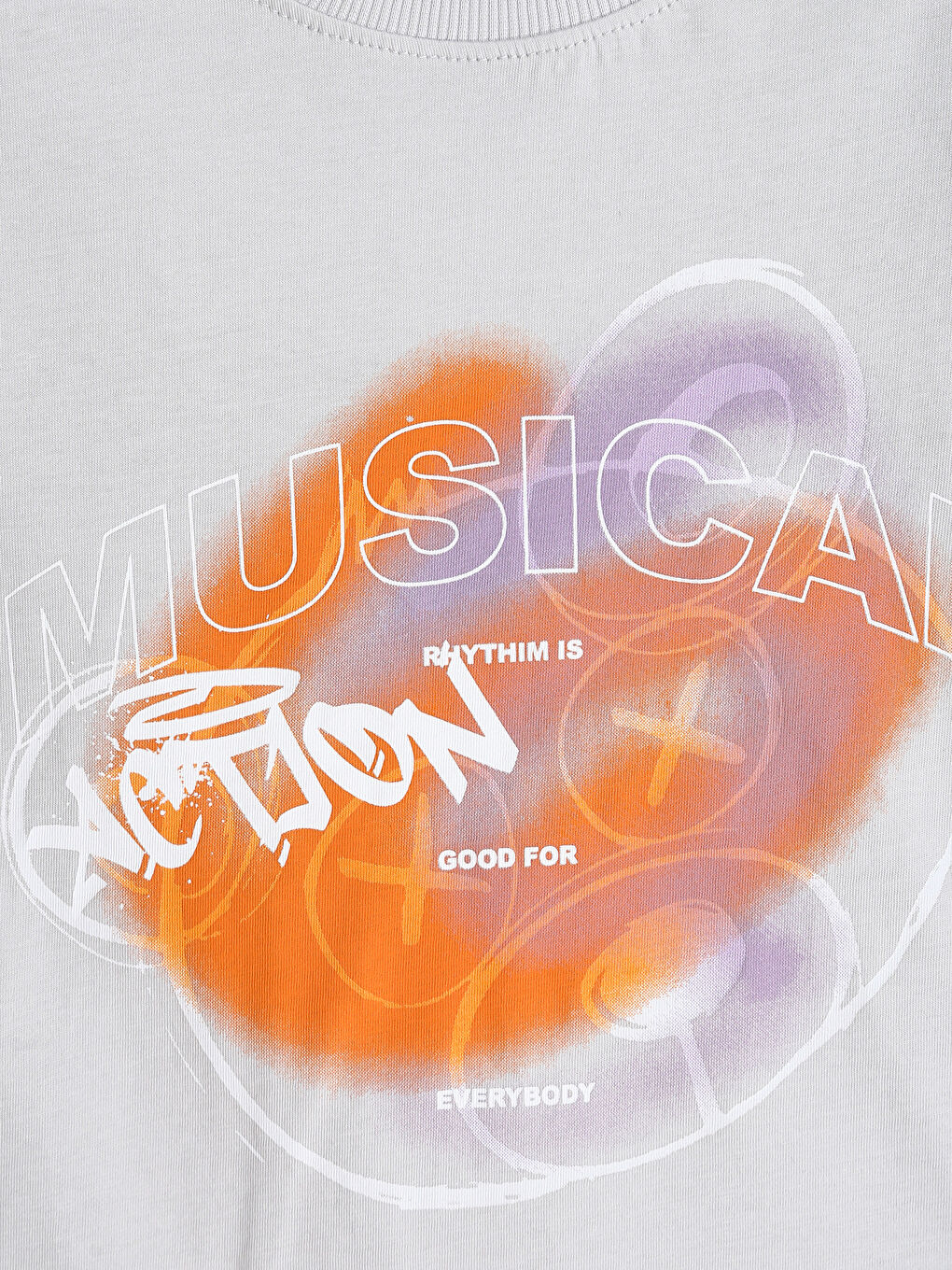 Oversize Crew Neck Boys' T-Shirt-4