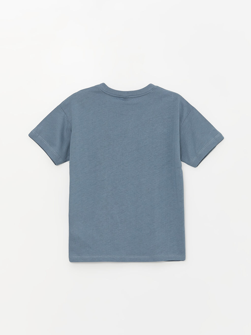 İndigo Rahat Kalıp Bisiklet Yaka Erkek Çocuk Tişört-1