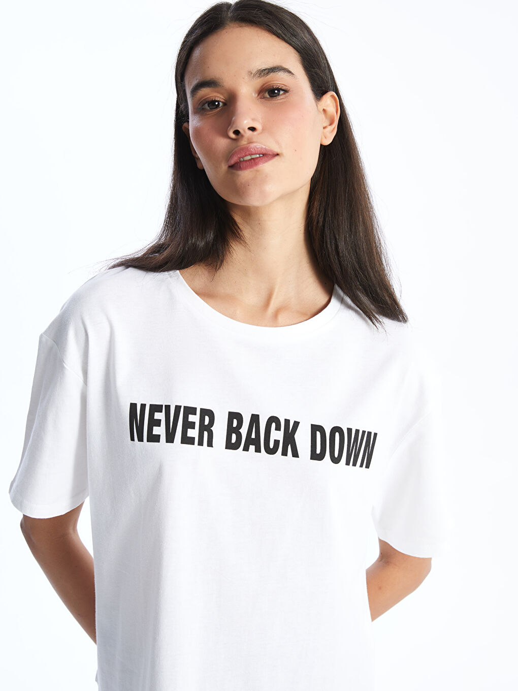 Crew Neck Printed Short Sleeve Women's T-shirt -S4HJ16Z8-Q6K