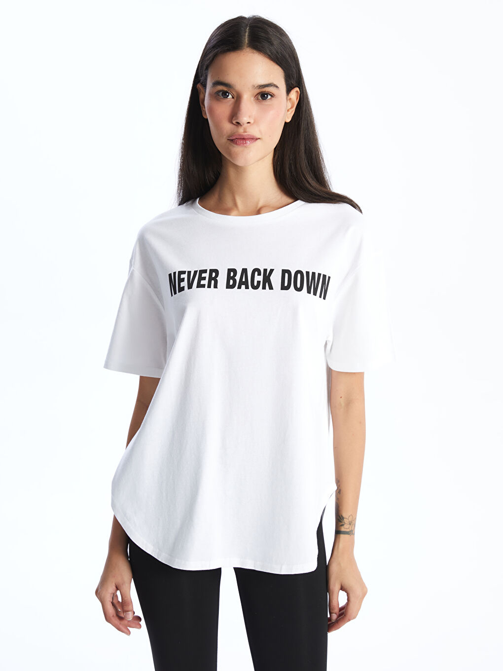 Crew Neck Printed Short Sleeve Women's T-shirt -S4HJ16Z8-Q6K
