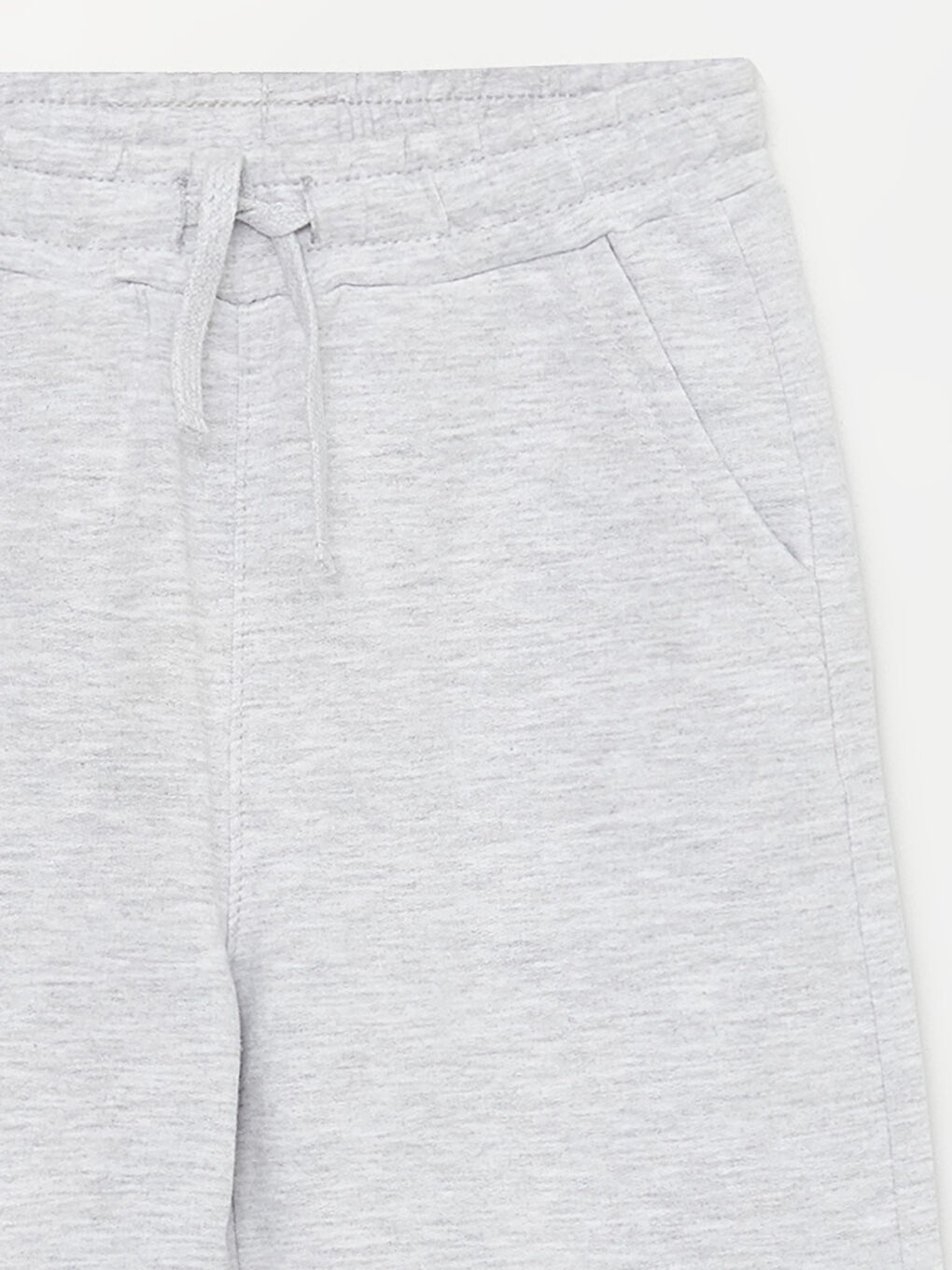 Gri Beli Lastikli Basic Erkek Çocuk Şort-4