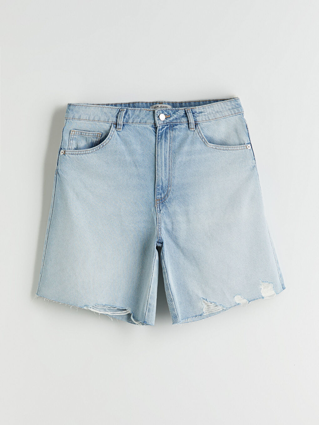 LCW Jeans Ženski teksas šorts Standard Fit sa iscepanim detaljima. -S4HJ63Z8-507
