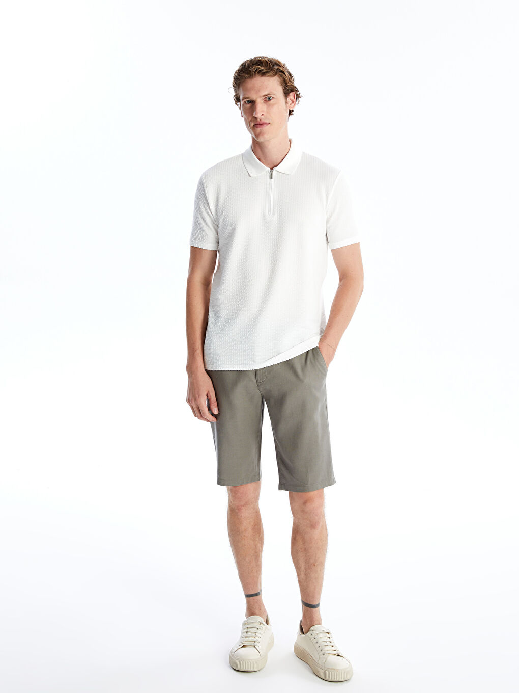 Standard Fit Men's Bermuda Shorts -S4HJ79Z8-SCB