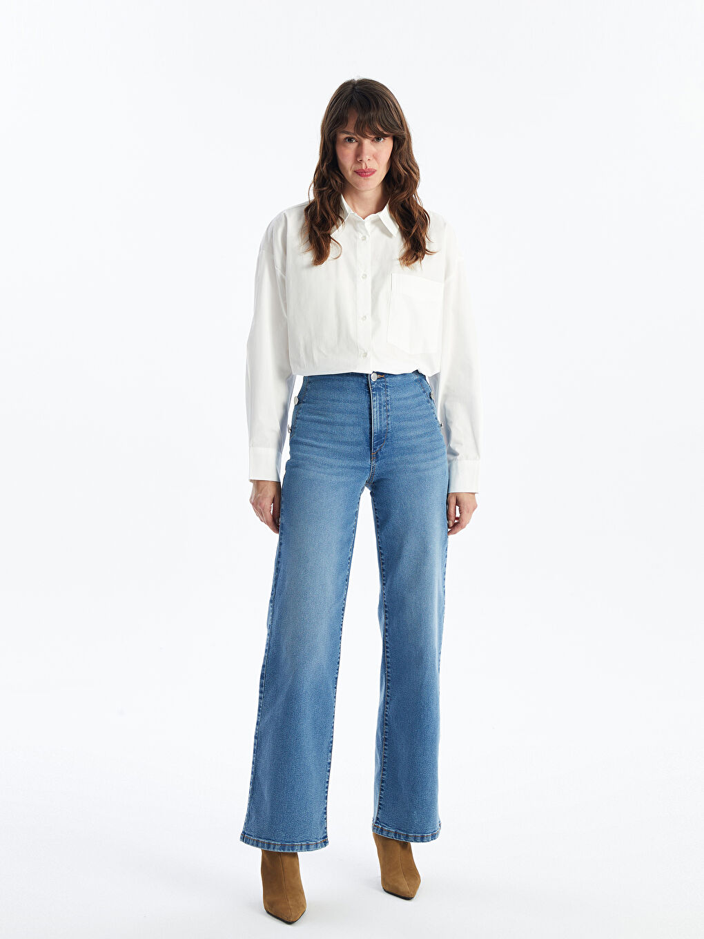 LCW Jeans Φαρδύ Παντελόνι Τζιν για Γυναίκες -S4HJ82Z8-507