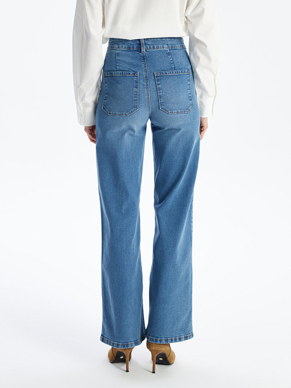 LCW Jeans Φαρδύ Παντελόνι Τζιν για Γυναίκες -S4HJ82Z8-507