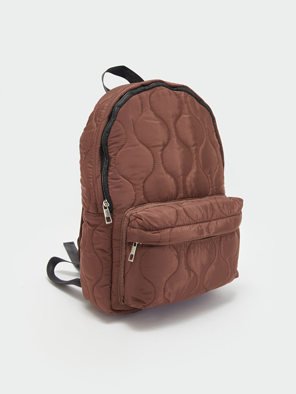 Kahverengi Laptop Bölmeli Kadın Sırt Çantası-3