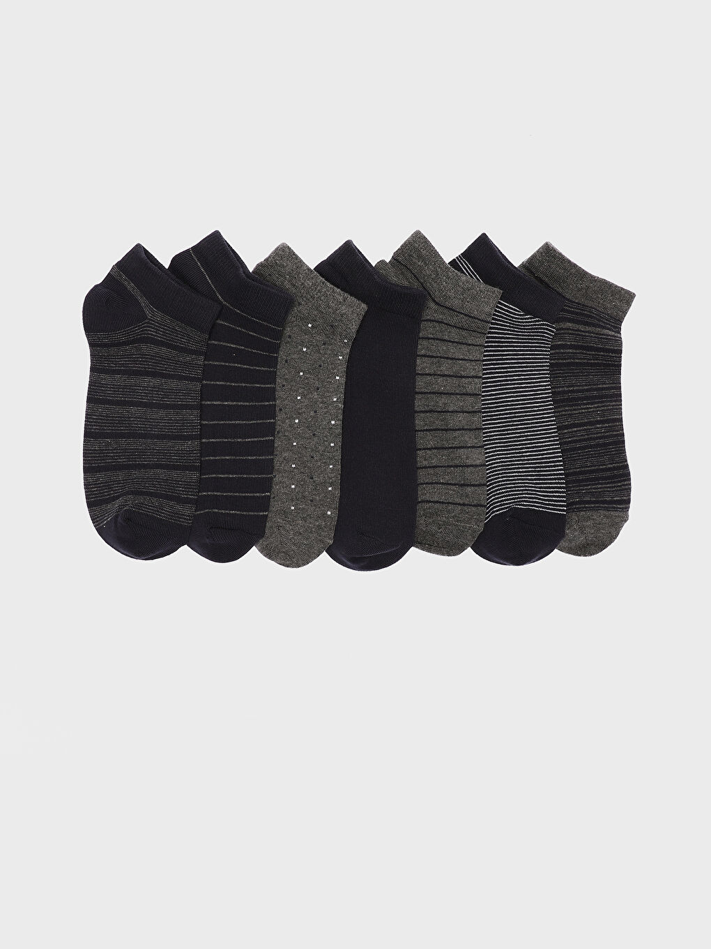 جوارب رياضية منقوشة للرجال - عبوة ٧ قطع-1