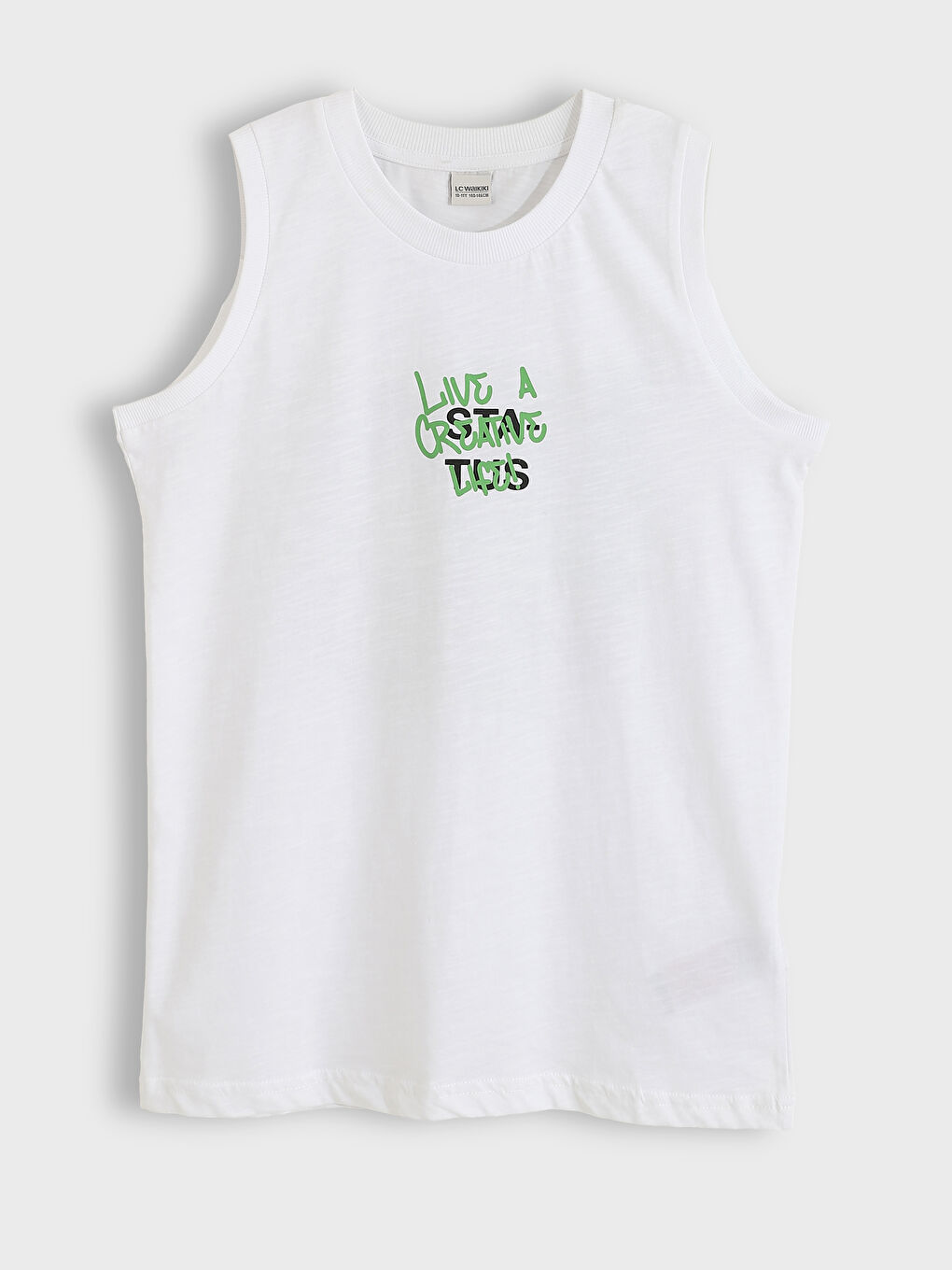 Relaxed Fit Crew Neck Boys' Tank Top