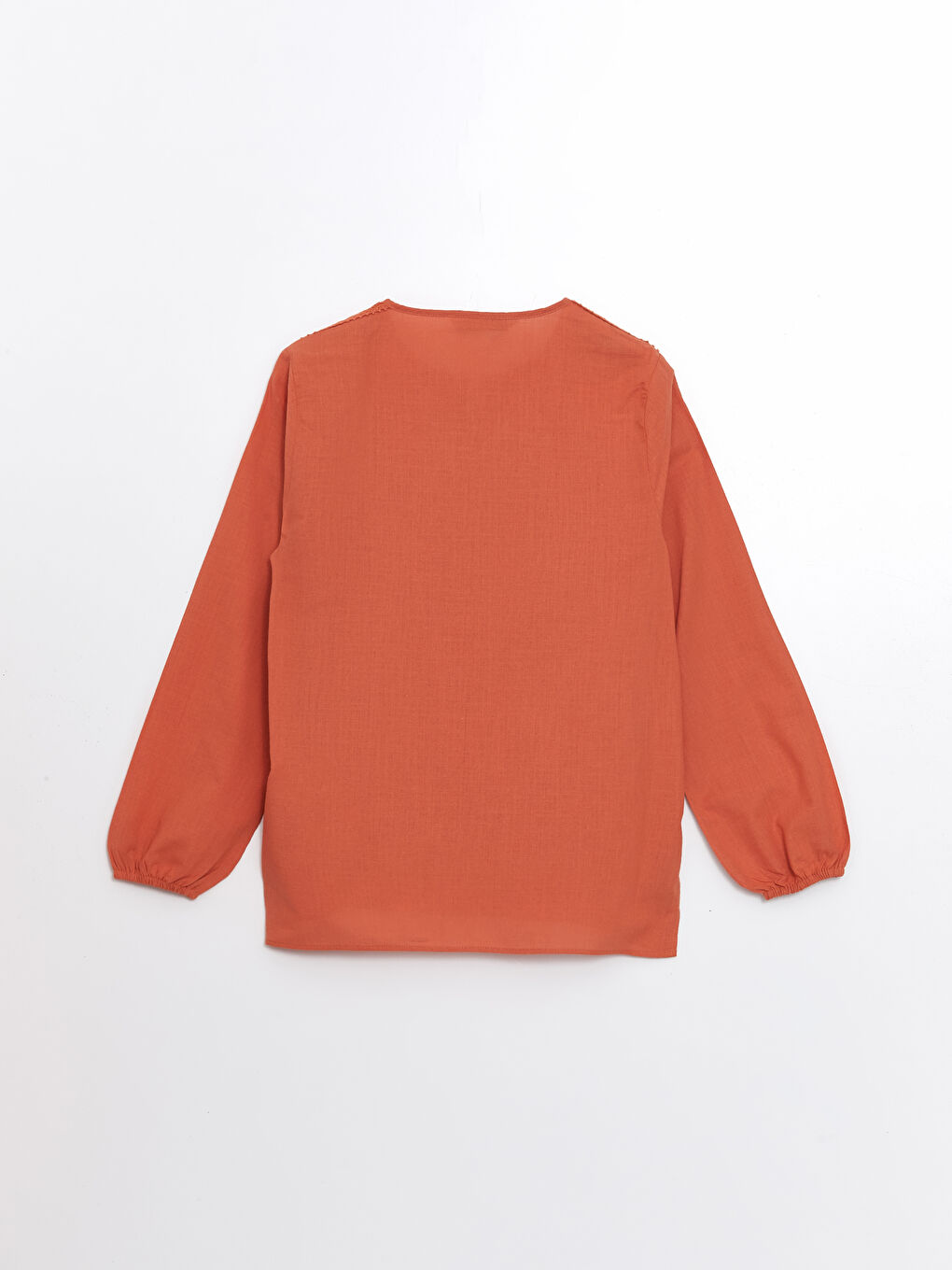 Turtleneck Embroidered Long Sleeve Women's Blouse -S4HK73Z8-GU7