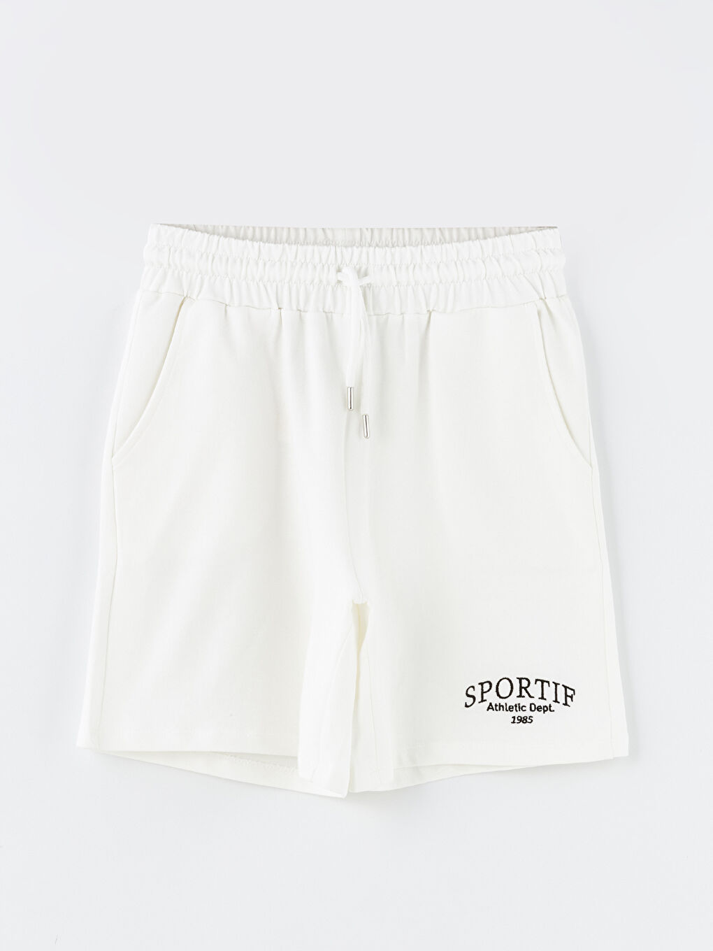Women's Elastic Waist Embroidered Shorts -S4HK79Z8-Q6K
