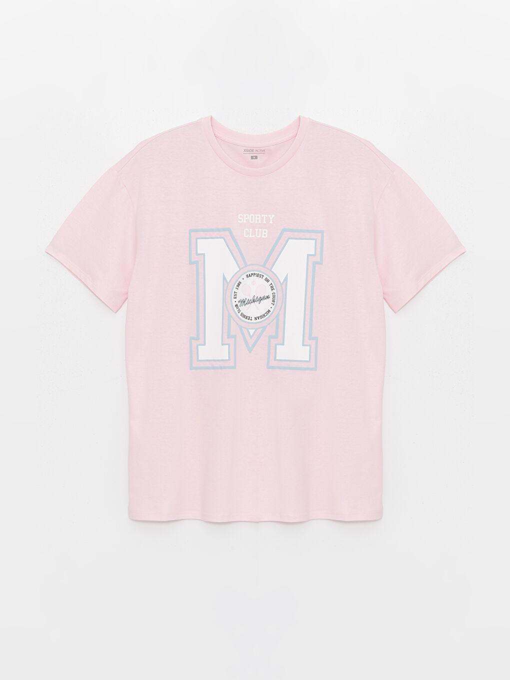 XSIDE Crew Neck Printed Short Sleeve Women's T-Shirt -S4HK91Z8-QXB