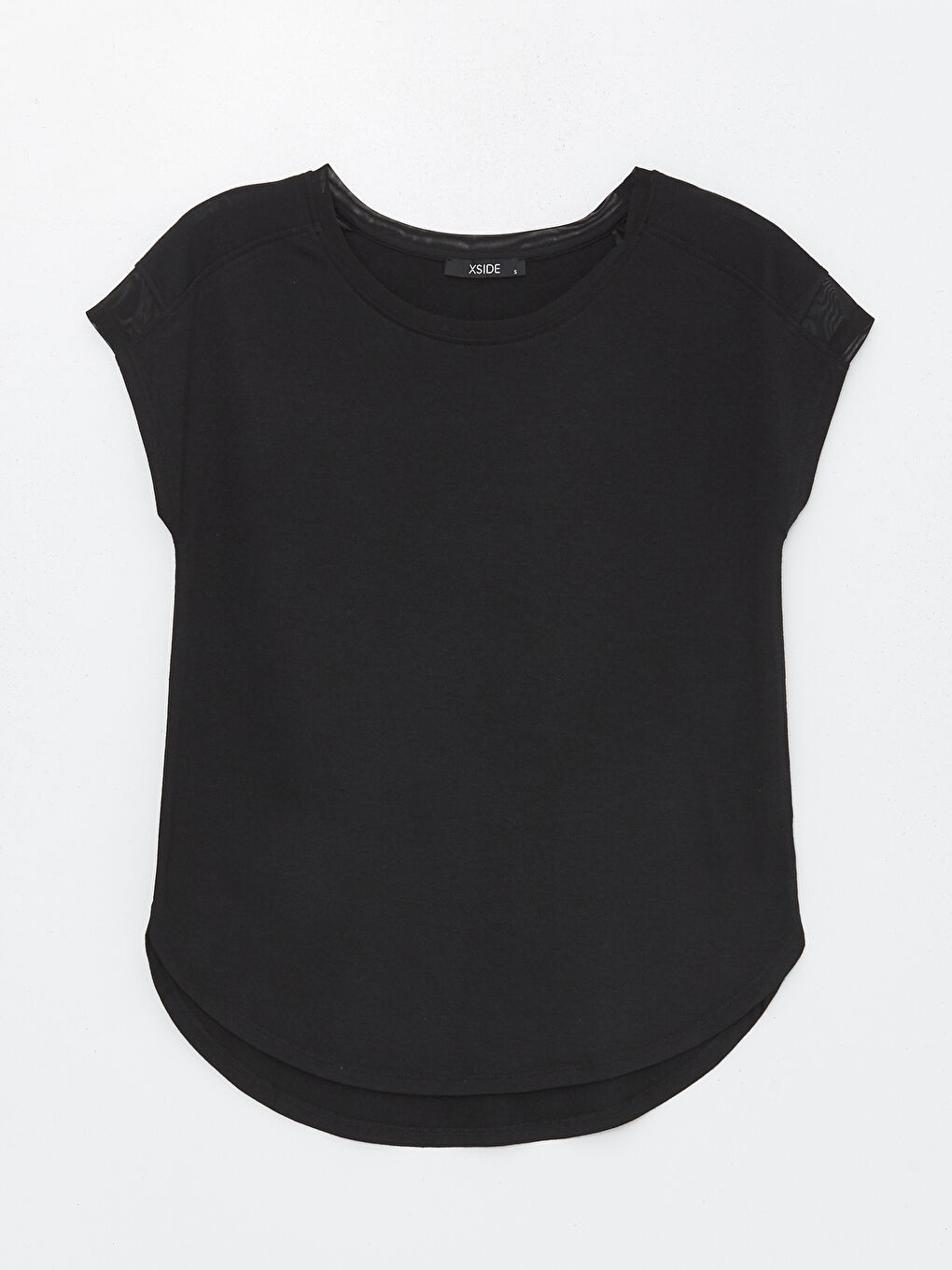 Crew Neck Plain Short Sleeve Women's T-Shirt-5