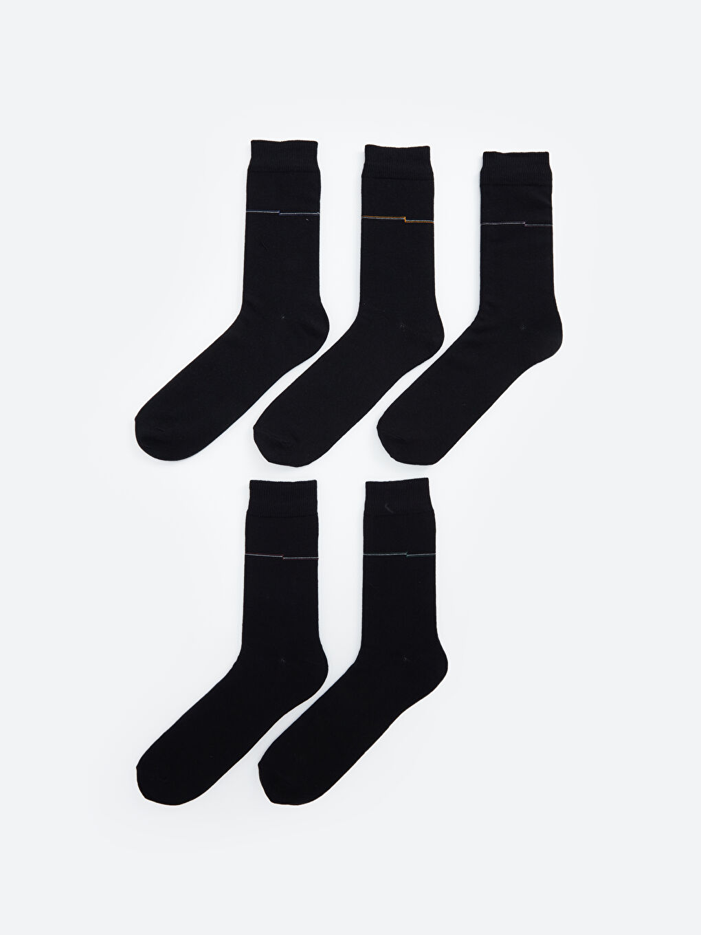 جوارب الكاحل المنقوشة للرجال - عبوة ٥ قطع