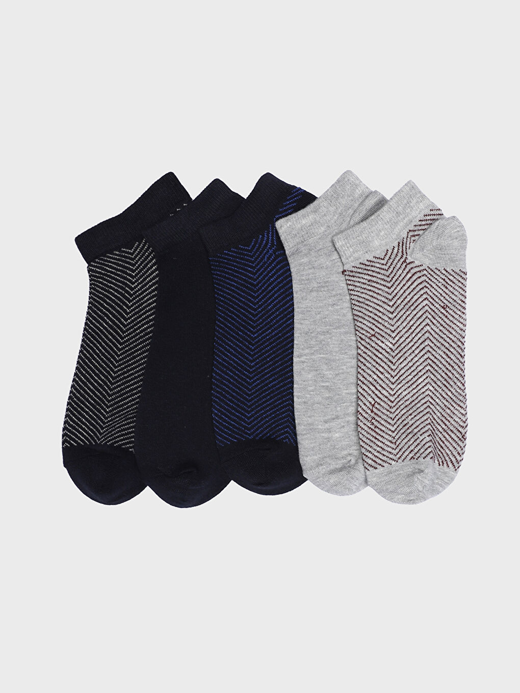Patterned Men's Trainer Socks 5 Pack