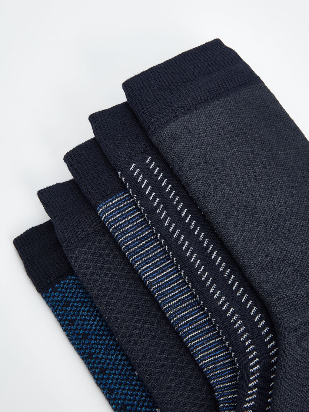 جوارب الكاحل المنقوشة للرجال - عبوة ٥ قطع-2