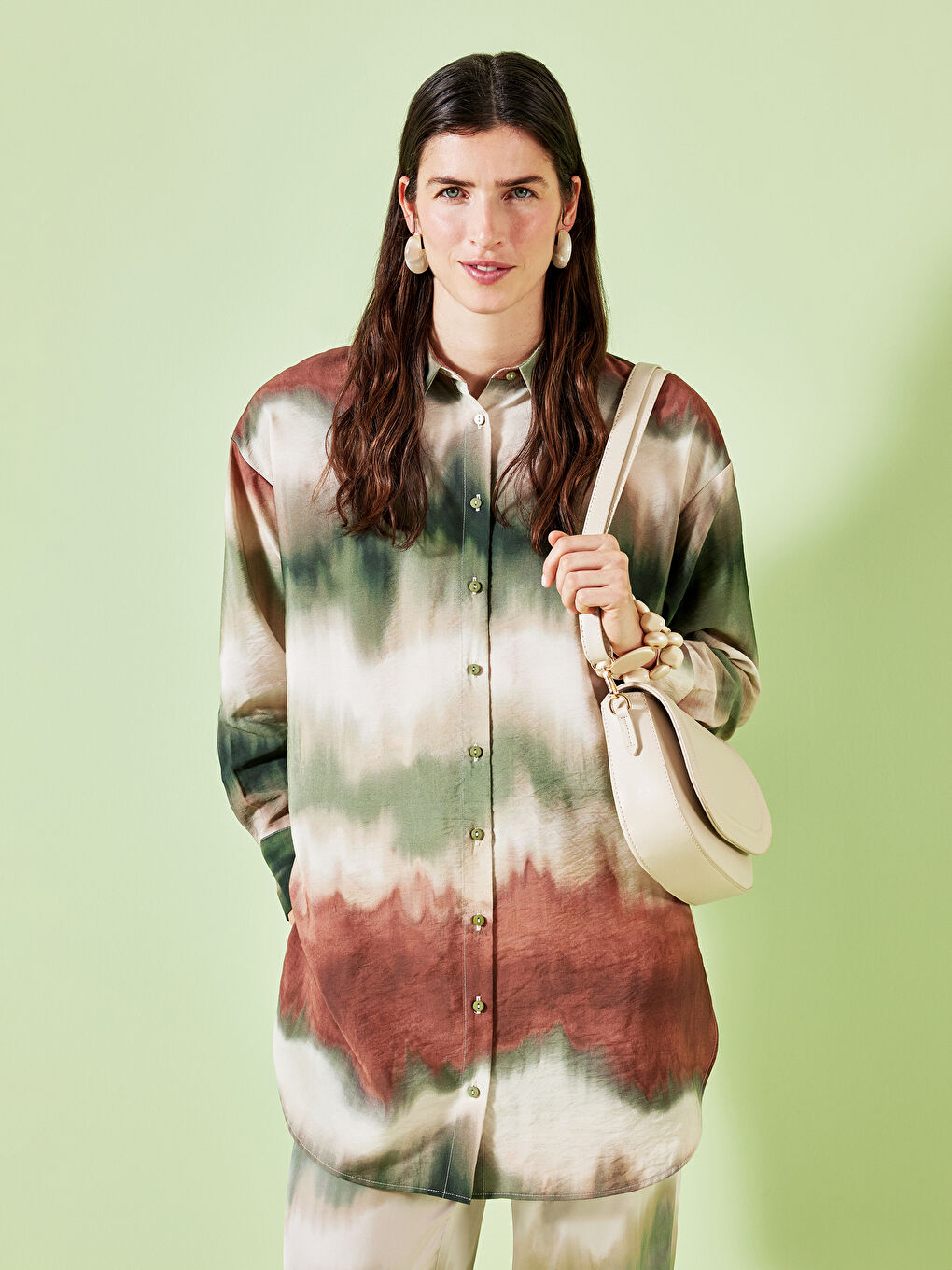 Batik Oversize Women's Shirt Tunic -S4HL22Z8-LRR