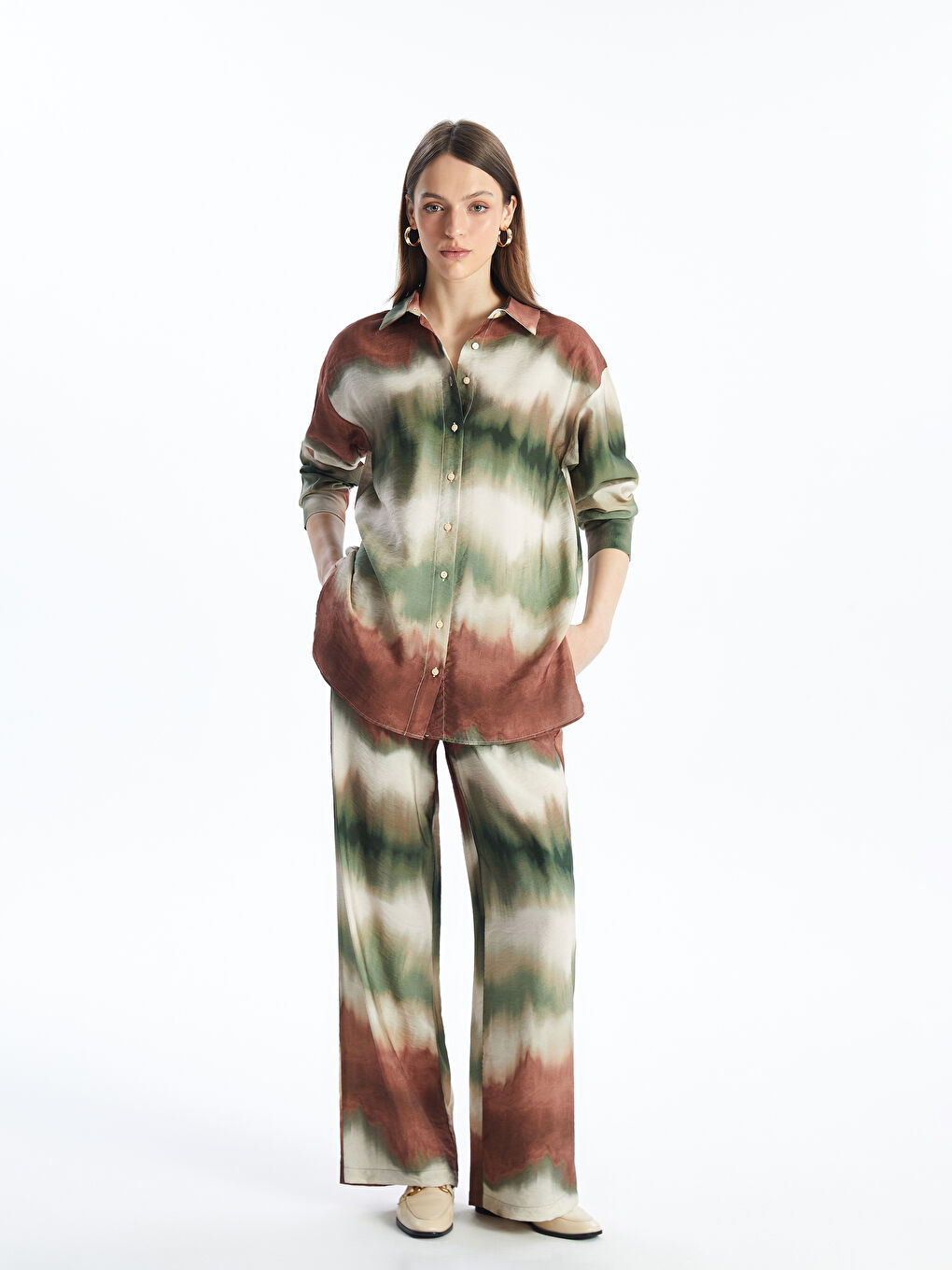 Batik Oversize Women's Shirt Tunic -S4HL22Z8-LRR