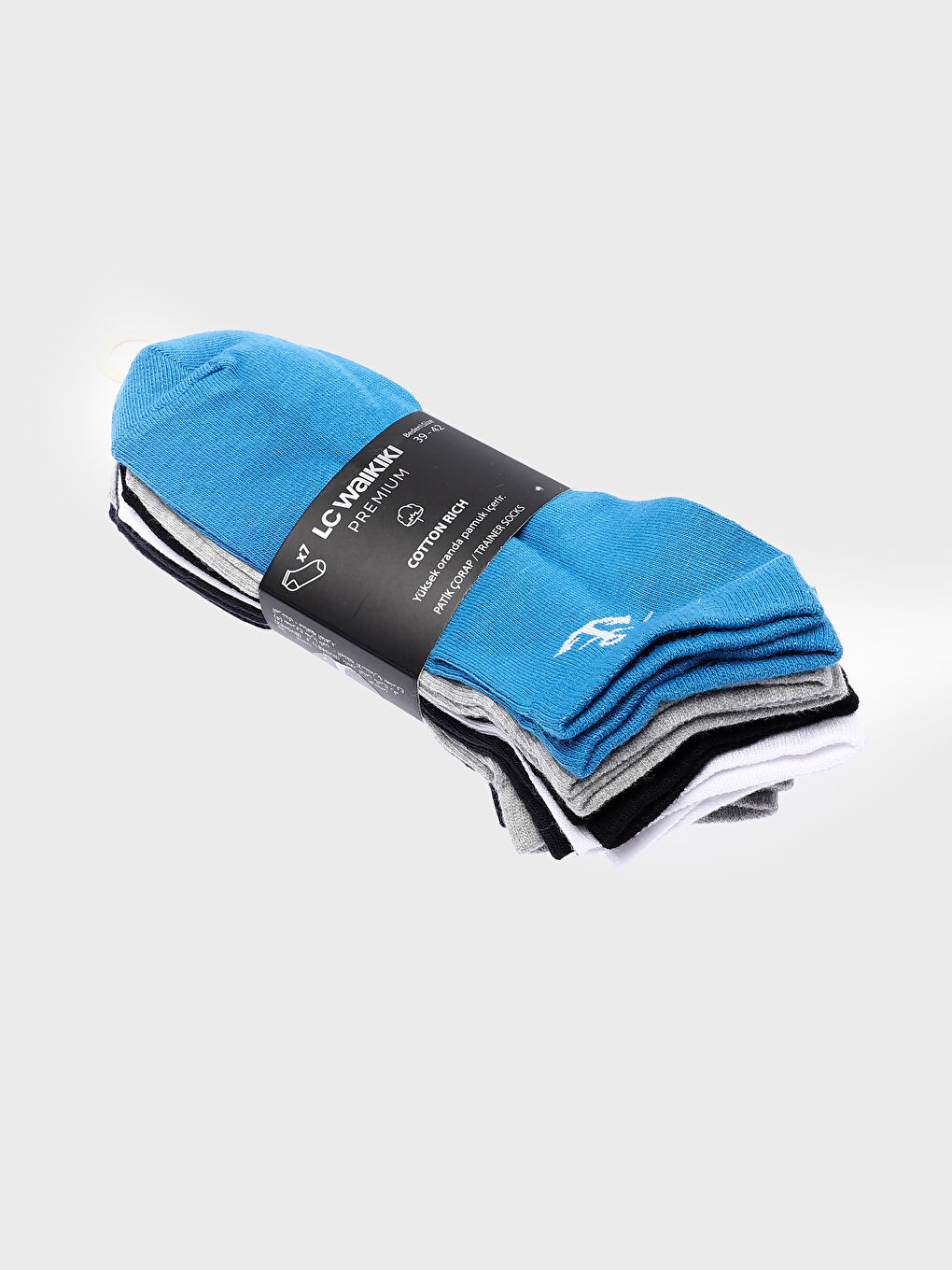 Printed Men's Trainer Socks 7 Pack