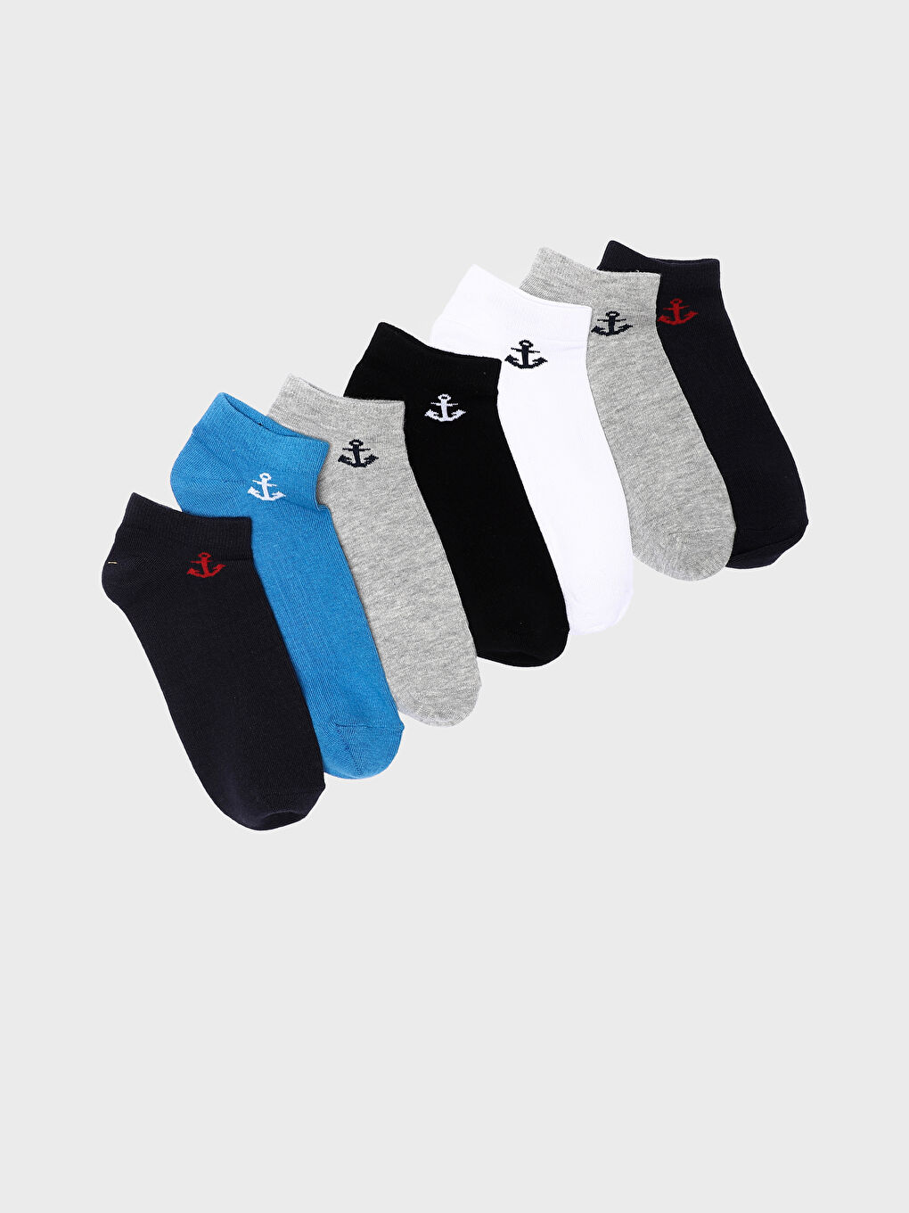 Printed Men's Trainer Socks 7 Pack-1