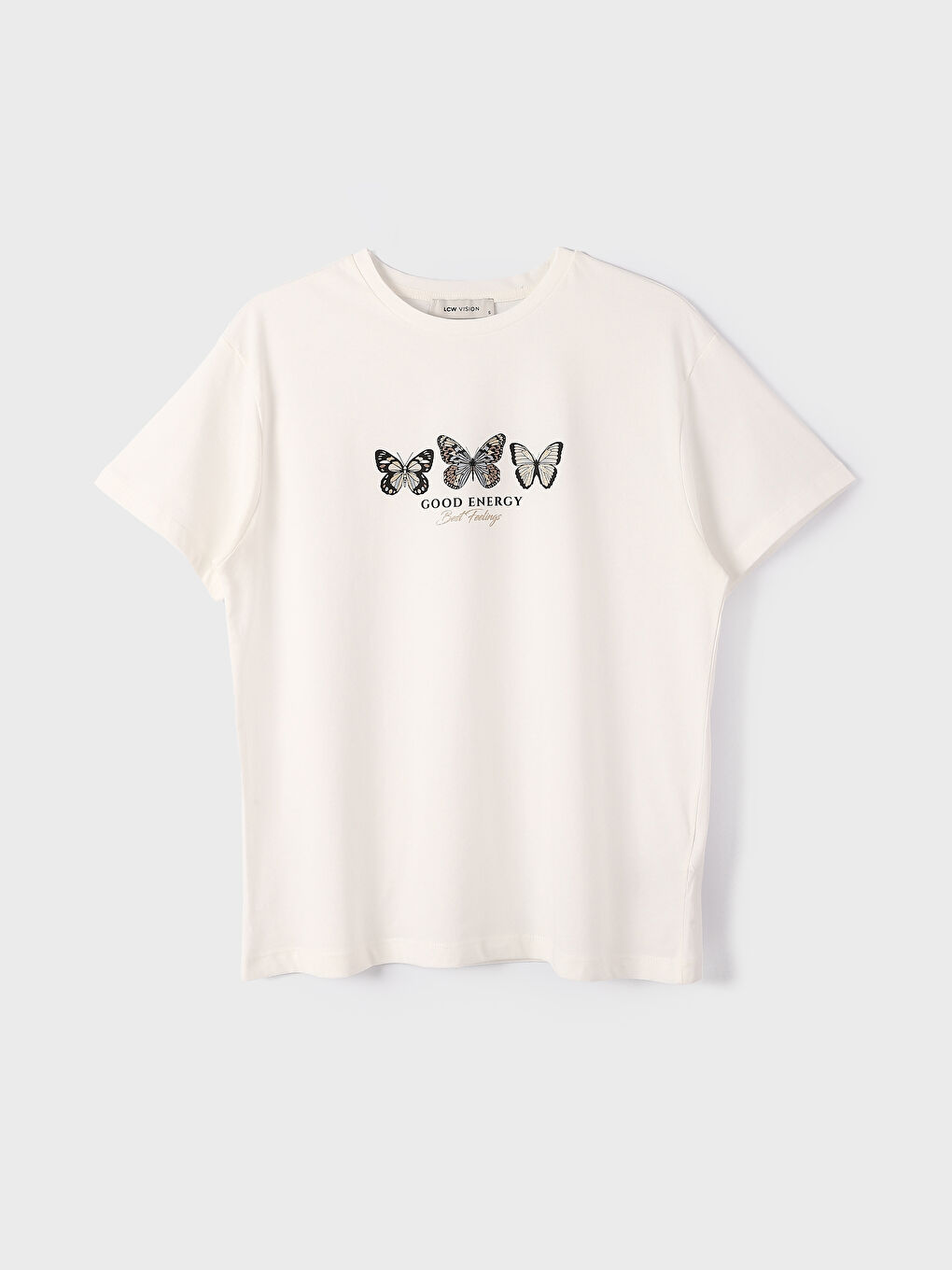 Crew Neck Printed Short Sleeve Women's T-Shirt-4