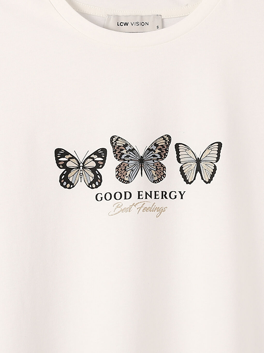 Crew Neck Printed Short Sleeve Women's T-Shirt-6