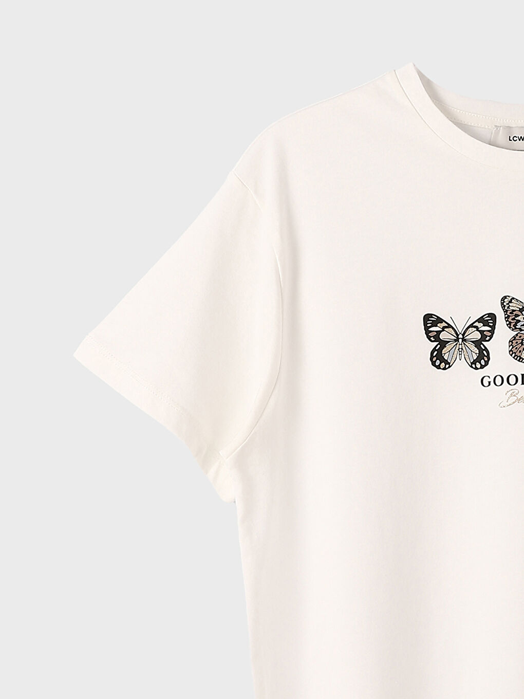 Crew Neck Printed Short Sleeve Women's T-Shirt-7