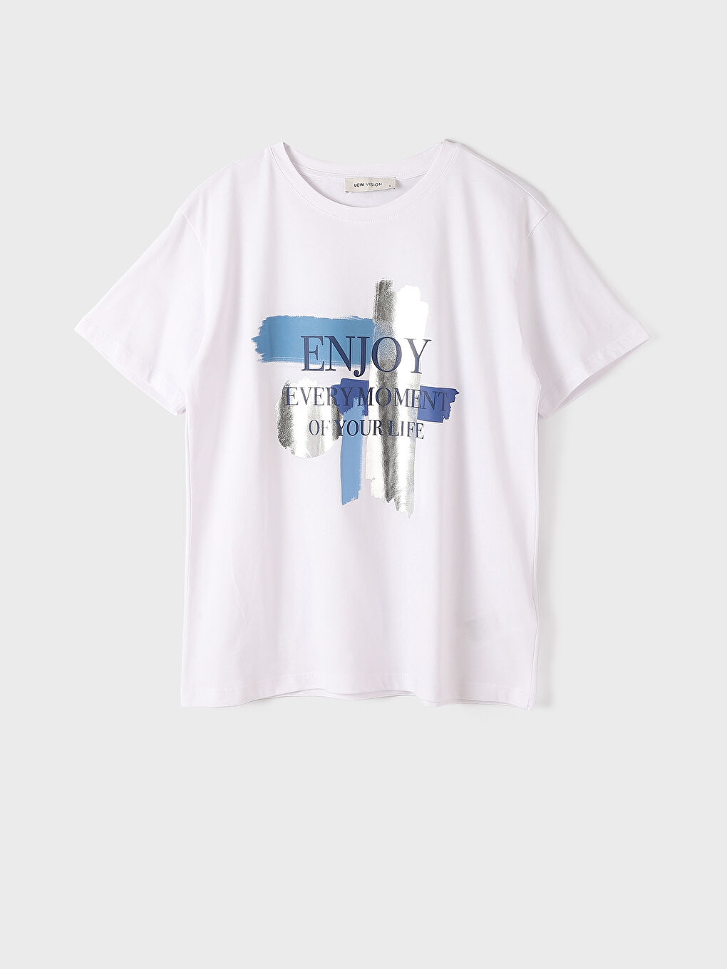 Crew Neck Printed Short Sleeve Women's T-Shirt