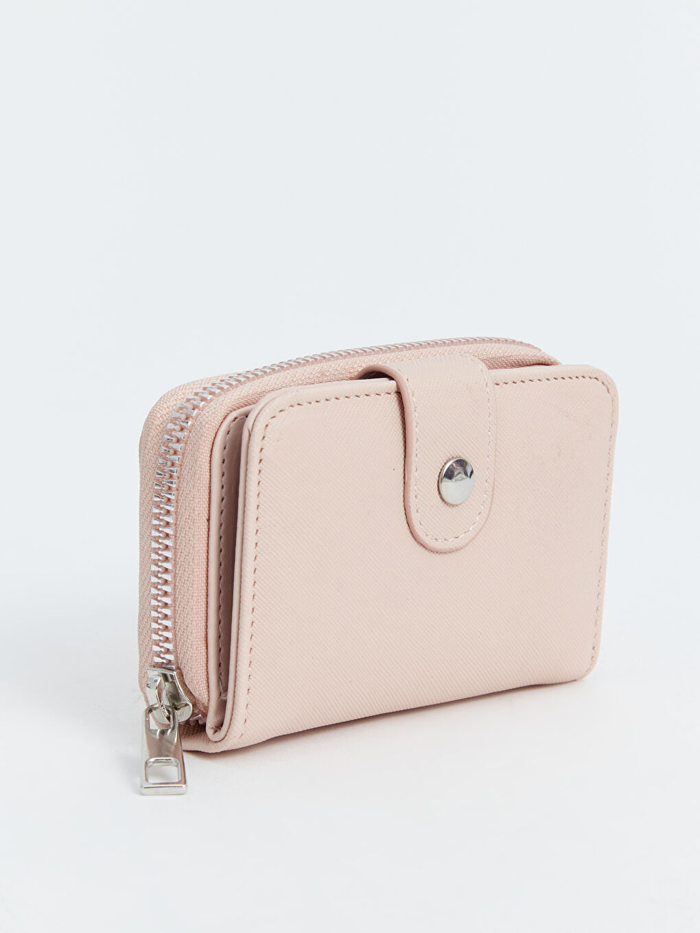 LCW ACCESSORIES Pembe Deri Görünümlü Kadın Cüzdan - 1