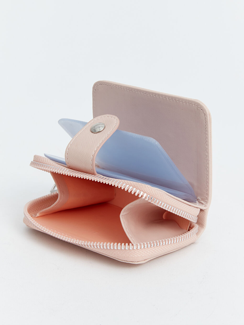 LCW ACCESSORIES Pembe Deri Görünümlü Kadın Cüzdan - 3