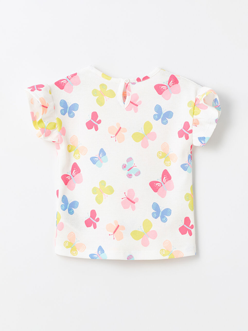 Crew Neck Short Sleeve Baby Girls' Blouse and Shorts 2 Pack Set -S4HM37Z1-LRA
