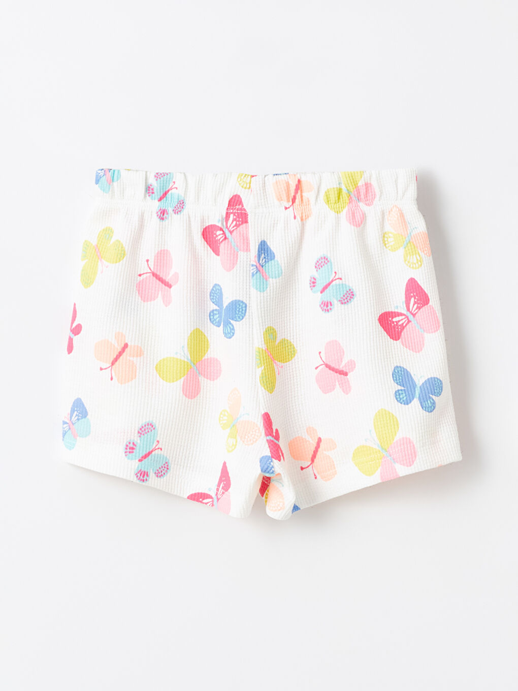 Crew Neck Short Sleeve Baby Girls' Blouse and Shorts 2 Pack Set -S4HM37Z1-LRA