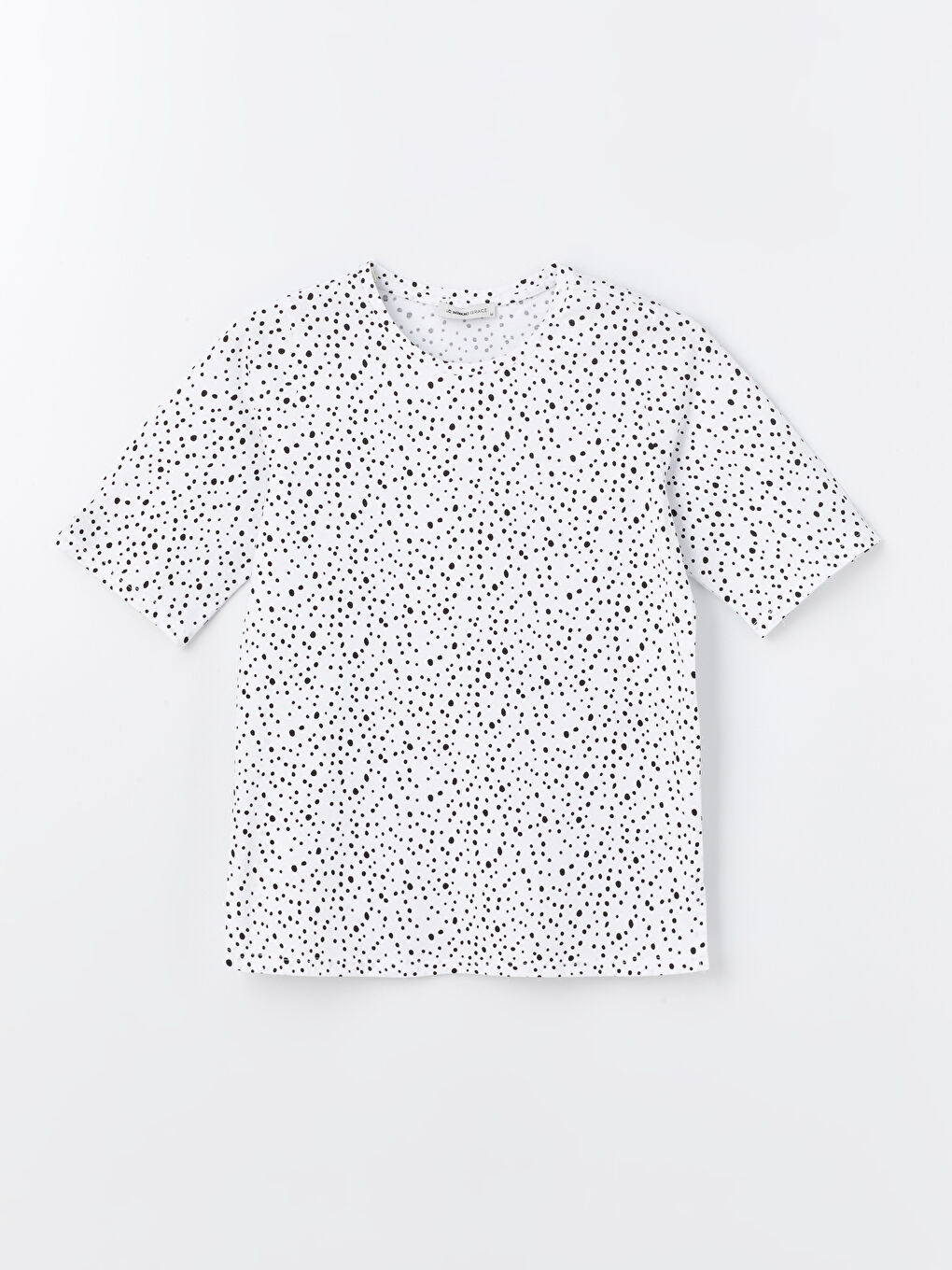 Crew Neck Patterned Short Sleeve Women's T-shirt -S4HN33Z8-VE4