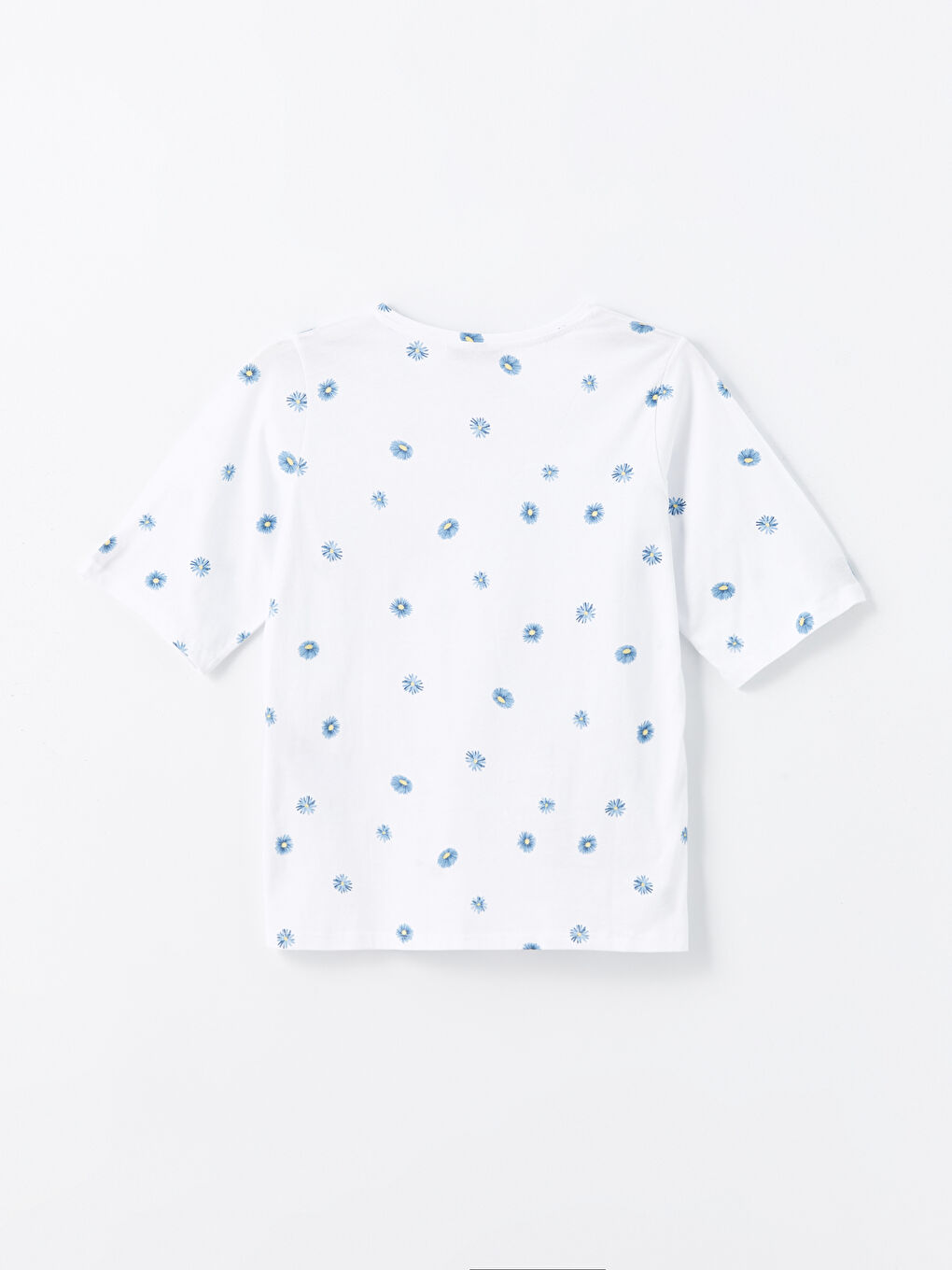 Crew Neck Patterned Short Sleeve Women's T-Shirt -S4HN33Z8-LU8