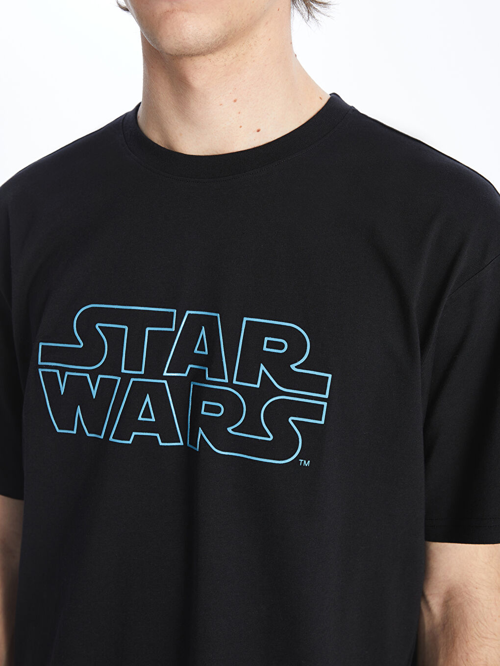 XSIDE Bisiklet Yaka Kısa Kollu Star Wars Baskılı Penye Erkek Tişört -S4HO06Z8-CVL