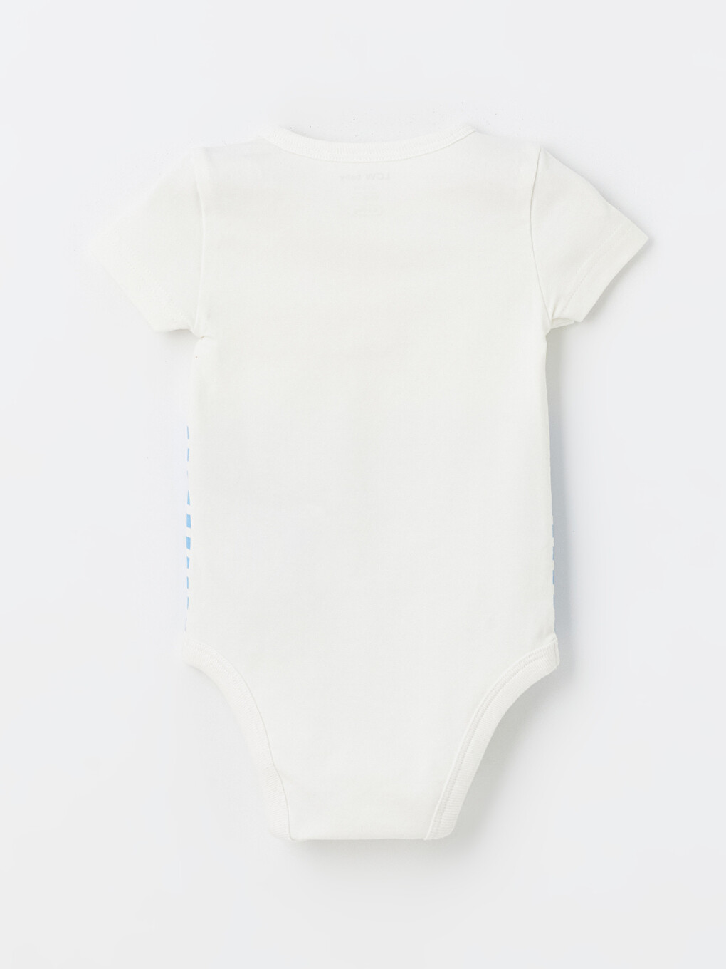 Ekru Baskılı Erkek Bebek Çıtçıtlı Body-1