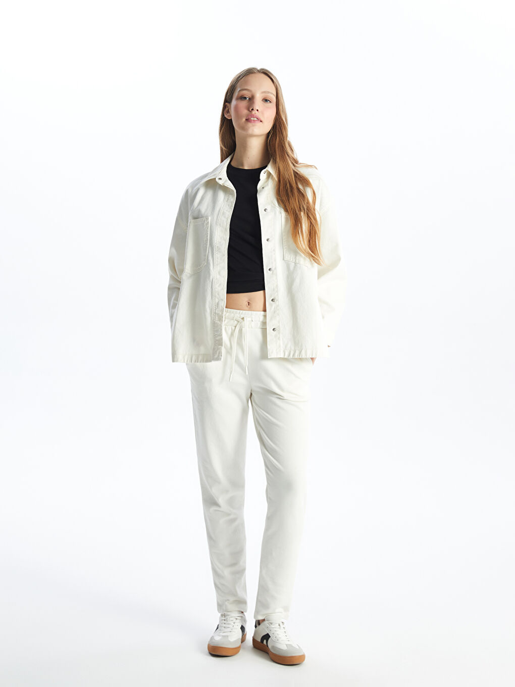 Women's Elastic Waist Regular Sweatpants -S4HO32Z8-YG7