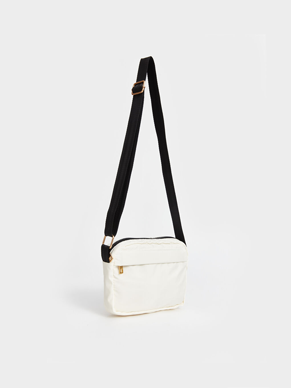 Ekru Ayarlanabilir Askılı Kadın Kol Çantası-2