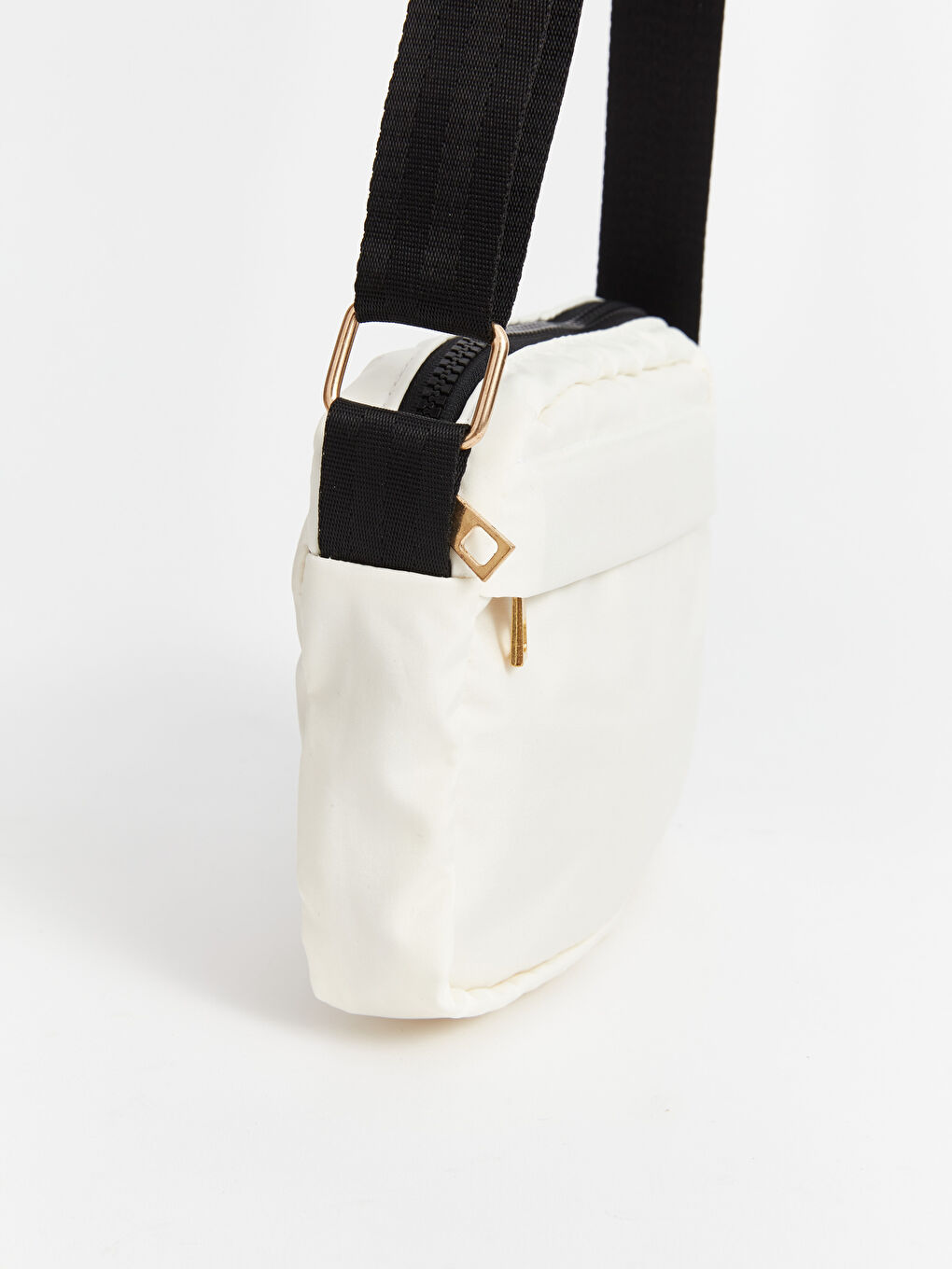 Ekru Ayarlanabilir Askılı Kadın Kol Çantası-3