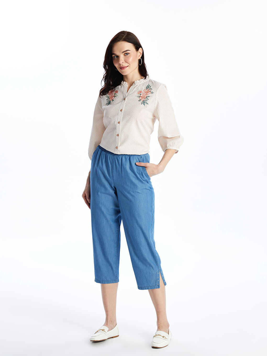 Teksas kapri pantalone -S4HP05Z8-563