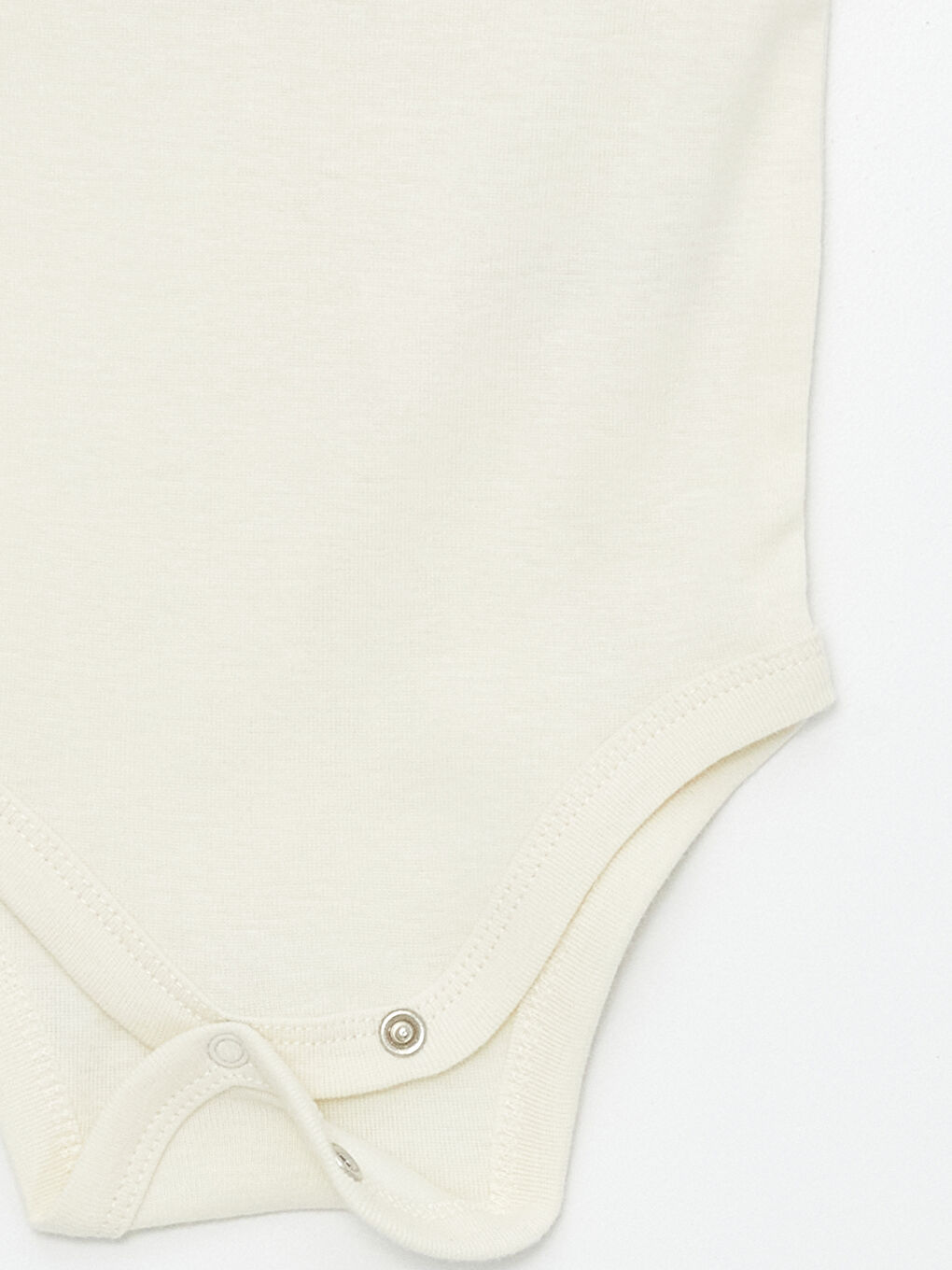 Ekru Bisiklet Yaka Baskılı Erkek Bebek Çıtçıtlı Body-1