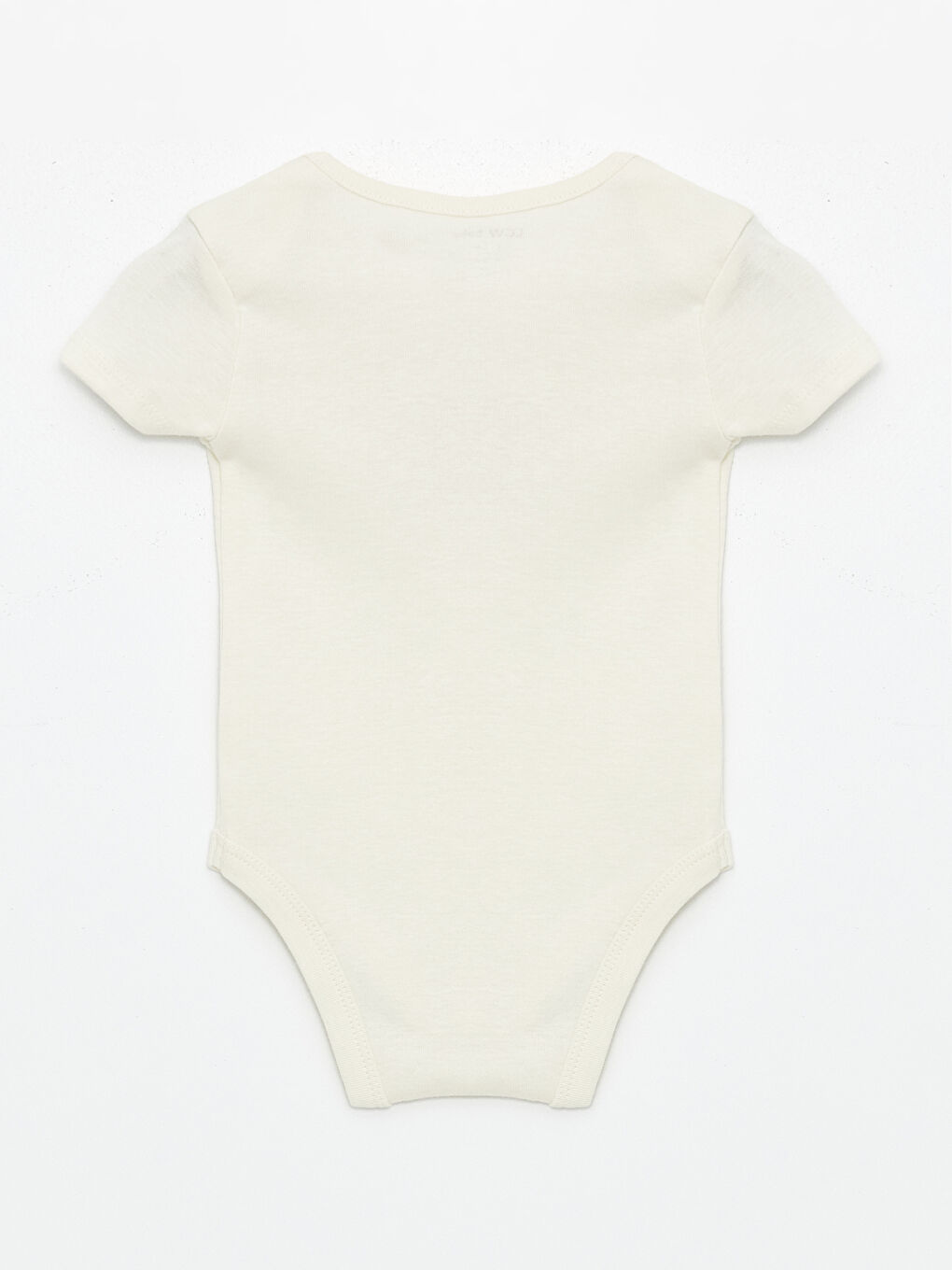 Ekru Bisiklet Yaka Baskılı Erkek Bebek Çıtçıtlı Body-2